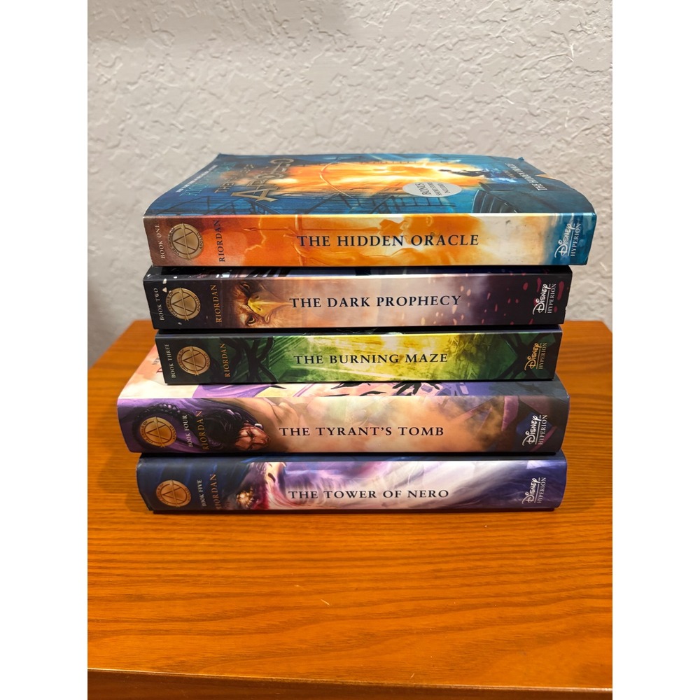 Rick Riordan The Trials of Apollo Complete Series 1-5 Hardcover Paperback Set